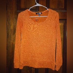 Lightweight orange sweater